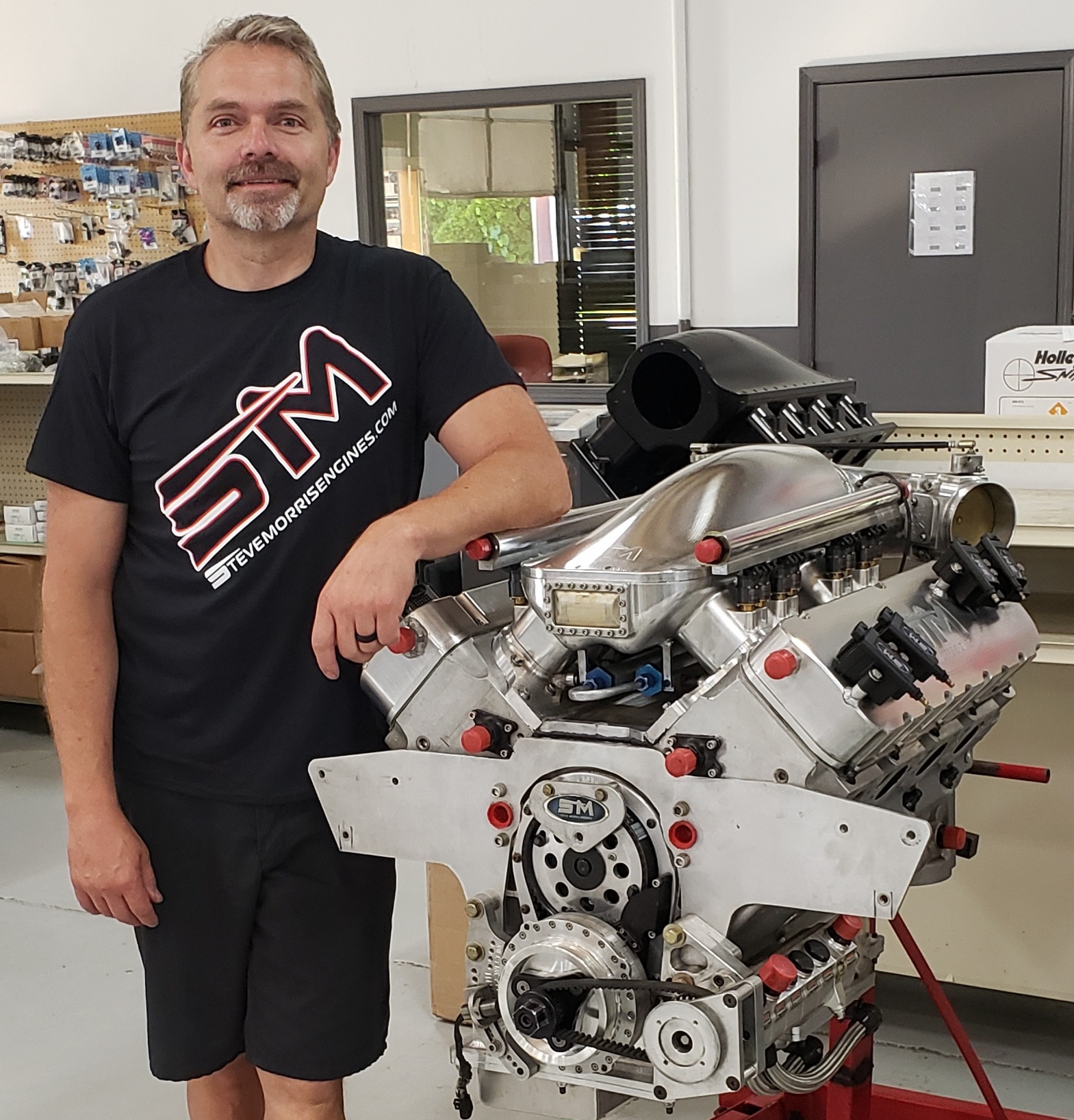 Steve Morris Engines workshop and team
